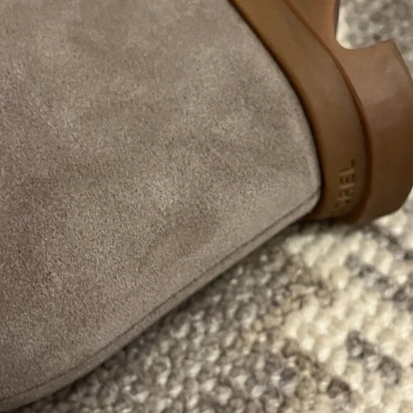 Sorel Joan of Arctic wedge boot bootie suede grey 8 women *flaw* - Picture 6 of 11